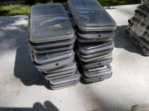lot 132 image: Lot of (8) Plastic Fishing Tackle Organizer Cases