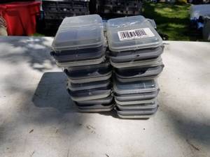 lot 134 image: Lot of (8) Plastic Fishing Tackle Organizer Cases
