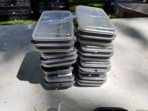 lot 135 image: Lot of (8) Plastic Fishing Tackle Organizer Cases
