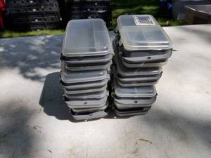 lot 136 image: Lot of (8) Plastic Fishing Tackle Organizer Cases