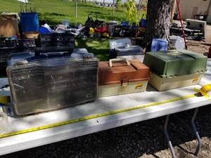 lot 139 image: Lot of (3) Plano Plastic Fishing Tackle Boxes