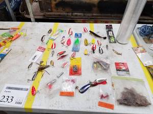 lot 233 image: Lot of Fishing Lures