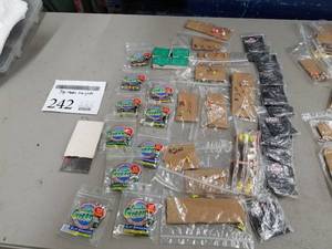 lot 242 image: Lot of Fishing Tackle  with Jigs, Hooks, Weights
