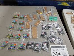 lot 244 image: Lot of Fishing Tackle  with Jigs, Hooks, Weights