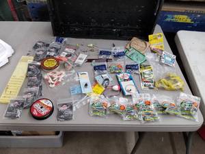 lot 251 image: Lot of Fishing Tackle  with Hooks, Weights, Jigs