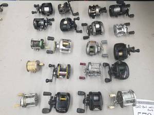 lot 579 image: Lot of (20) Bait Casting Fishing Reels