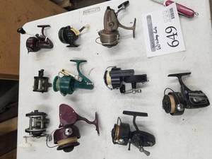 lot 649 image: Lot of (10) Vintage Fishing Reels