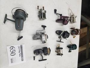 lot 650 image: Lot of (10) Vintage Fishing Reels