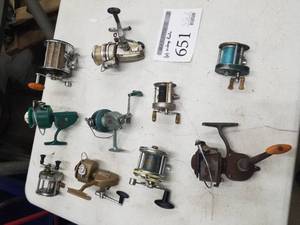 lot 651 image: Lot of (10) Vintage Fishing Reels