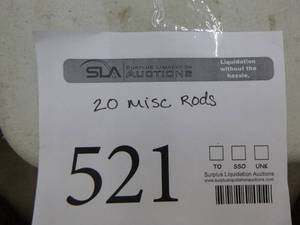 lot 521 image: Lot of (20) Fishing Rods