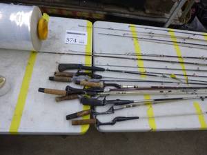 lot 574 image: Lot of (20) Fishing Rods