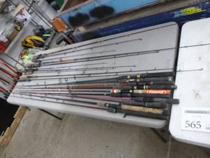 lot 565 image: Lot of (20) Fishing Rods