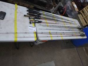 lot 552 image: Lot of (20) Fishing Rods