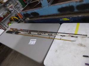 lot 65 image: Lot of (5) Vintage Catfish Fishing Rods