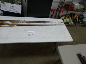 lot 66 image: Lot of (5) Vintage Catfish Fishing Rods