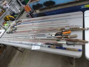 lot 72 image: Lot of (20) Vintage Fishing Rods