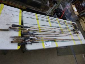 lot 78 image: Lot of (20) Vintage Fishing Rods