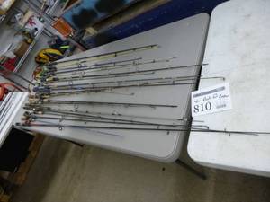 lot 810 image: Lot of (40) Fishing Rods (for repair)
