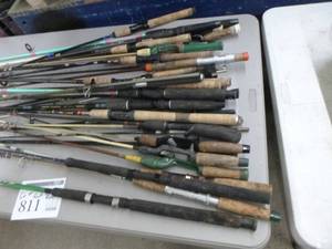 lot 811 image: Lot of (50) Fishing Rods (for repair)