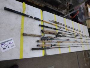 lot 801 image: Lot of (11) Fishing Rods