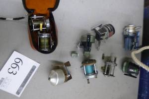 lot 663 image: Lot of (9) Vintage Fishing Reels