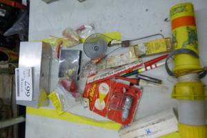 lot 667 image: Lot of Vintage Fishing Tackle  - Vintage Umco Metal Tackle Box