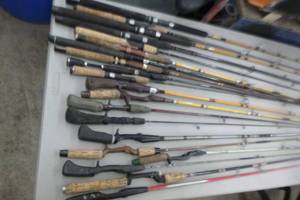 lot 523 image: Lot of (20) Fishing Rods  - Open Face (x10), Bait Caster (x10)