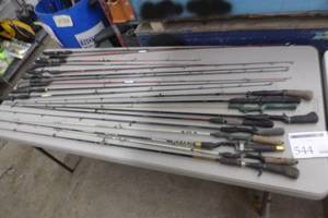 lot 544 image: Lot of (20) Fishing Rods