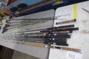 lot 555 image: Lot of (20) Fishing Rods