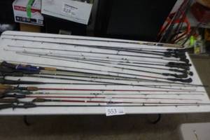 lot 553 image: Lot of (20) Fishing Rods