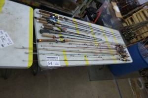 lot 64 image: Lot of (20) Vintage Fishing Rods