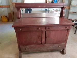 lot 26 image: Vintage Cabinet 52.25 X 23 X 53 ...
