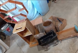 lot 70 image: Vintage Lot (Includes Barrel, Doll ...