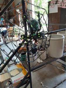 lot 78 image: 31 Spider web With Mobile Spider ...