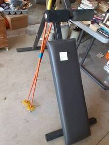lot 96 image: Fitness Sit Up Bench and Cross Coun...