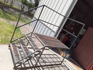 lot 99 image: Metal Stair Section Left Hand Raili...