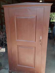 lot 101 image: Wood Cabinet 42 X 14 X 75...Buyer Responsible For Removal