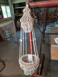 lot 132 image: Seashell Plant Hanger See Photos...