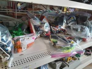 lot 139 image: Shelf of Bagged Legos (Pieces & Ac...