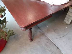 lot 143 image: Vintage Table on Wheels (8 Leaves) ...
