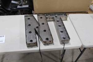 Lot of (2) Metal Lighted Letters 18H  with Letter N and Letter T
