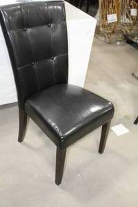 High Back Dining Chair Black 20Wx20Dx40H