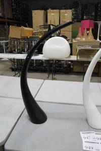 Tusk Vase Black 39H