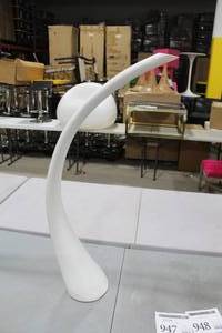 Tusk Vase White 39H