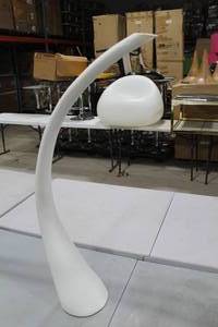 Tusk Vase White 39H