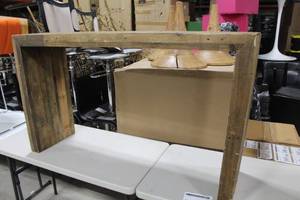 West Elm Rustic Wood Sofa Table 52-12Lx15Wx31H