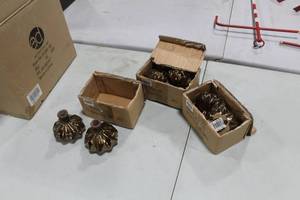 Lot of (6) Accent Dcor Vases Bronze 4Hx4D (in 3 boxes)