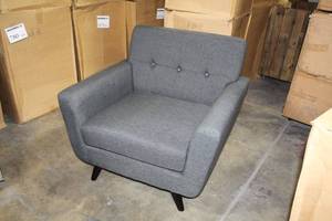 Baxton Studio Living Room Arm Chair Grey 36Wx33Dx33H (in box)