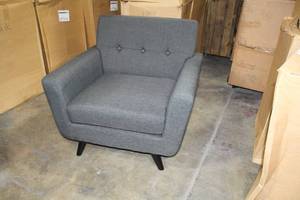 Baxton Studio Living Room Arm Chair Grey 36Wx33Dx33H (in box)