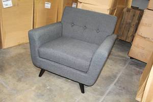 Baxton Studio Living Room Arm Chair Grey 36Wx33Dx33H (in box)